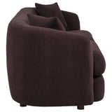 Delroy 3-Seat Stationary Sofa in Aubergine Polyester — product image 7