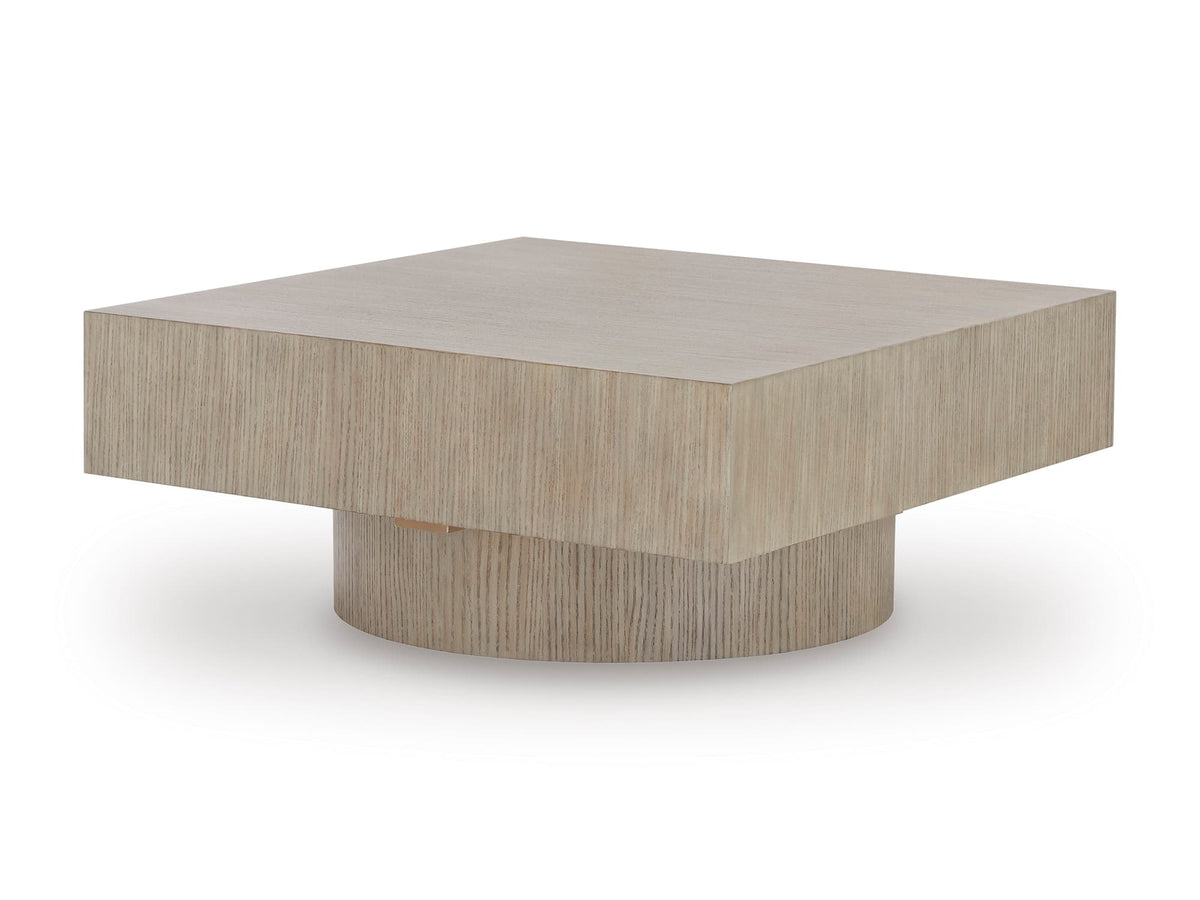 Gray Oak Veneer Coffee Table with Casters — product image 3