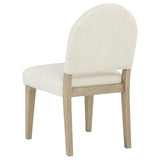 Lucaire Curved High Back Upholstered Dining Chair Cream Set of 2 — product image 6