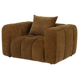 Lazaro Fabric Upholstered Wide Channel Accent Chair Bronze — product image 3