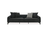 Maison Black 3-Seater Sofa - Ella Furniture