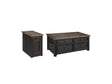Tyler Grayish Brown/Black Coffee Table with 1 End Table — product image 2