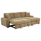 Pastrana sectional close-up of vertical tufting and track arms