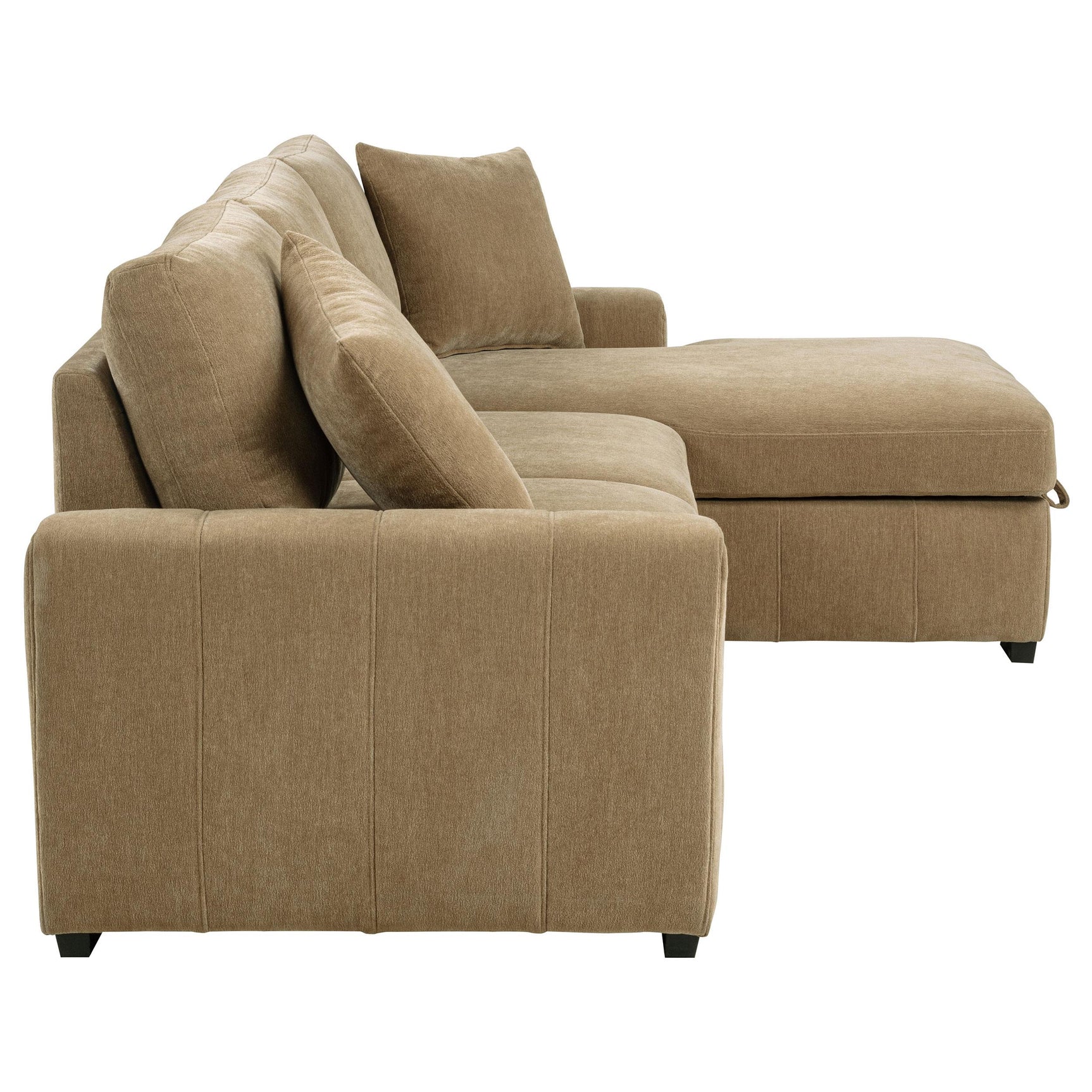 Pastrana sectional usage showcasing fabric texture