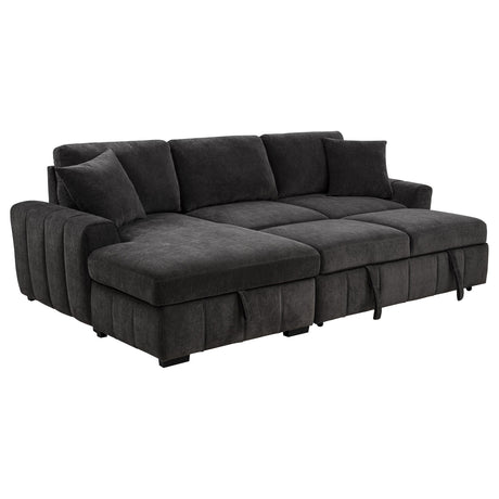 Side view of Pastrana Upholstered Sleeper Sectional Sofa