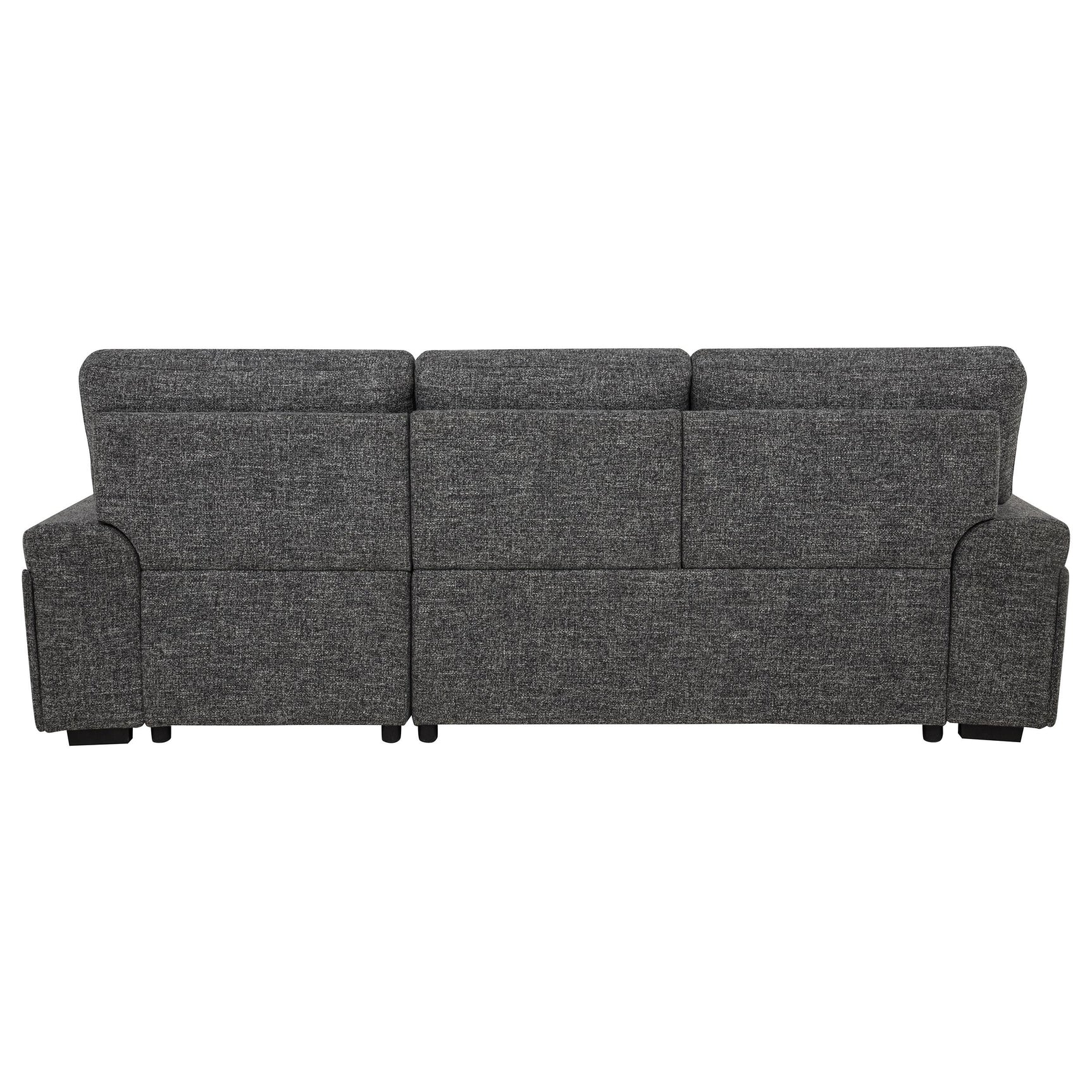 Pop-out arm panels revealing storage and speakers