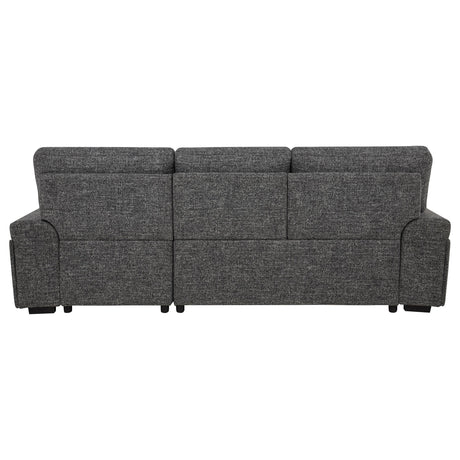 Pop-out arm panels revealing storage and speakers