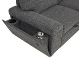 Top view of sleeper surface on sectional sofa