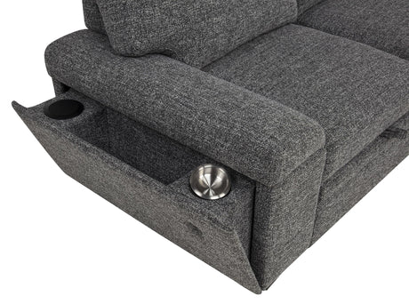 Top view of sleeper surface on sectional sofa