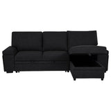 Pull-out sleeper bed mechanism under sofa cushions