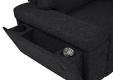 Overall profile of sectional sofa with chaise