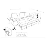 Top view of sleeper surface area