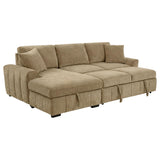 Side view of Pastrana sectional sofa showing chaise lounge