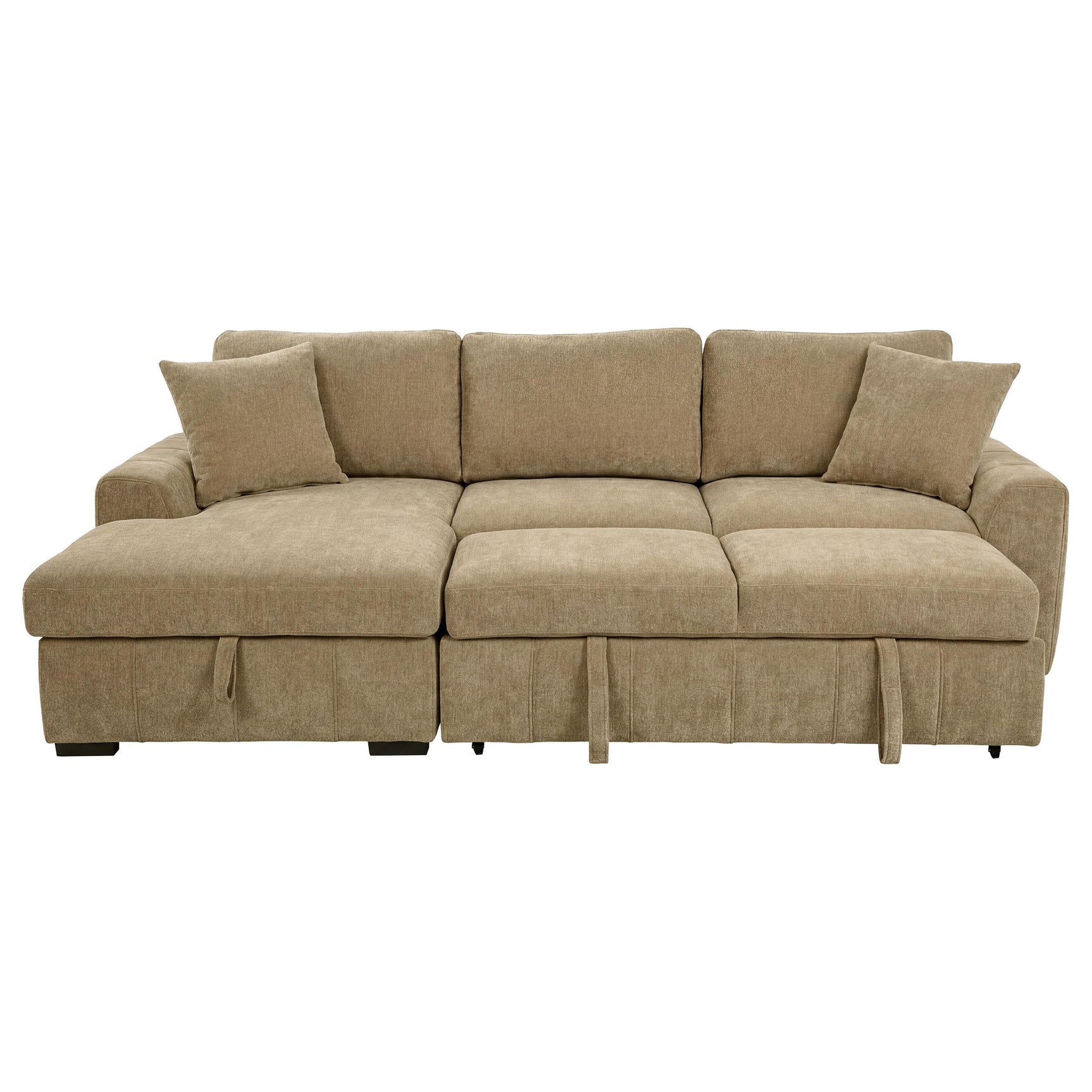 Back cushions of Pastrana sectional sofa with reversible features
