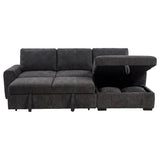 Pastrana Upholstered Sleeper Sectional Sofa RAF Chaise Grey