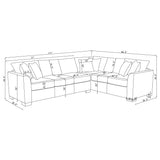 Tubasa Light Gray Sectional