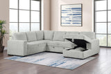 Close-up of Devonshire sectional sofa upholstery and cushions
