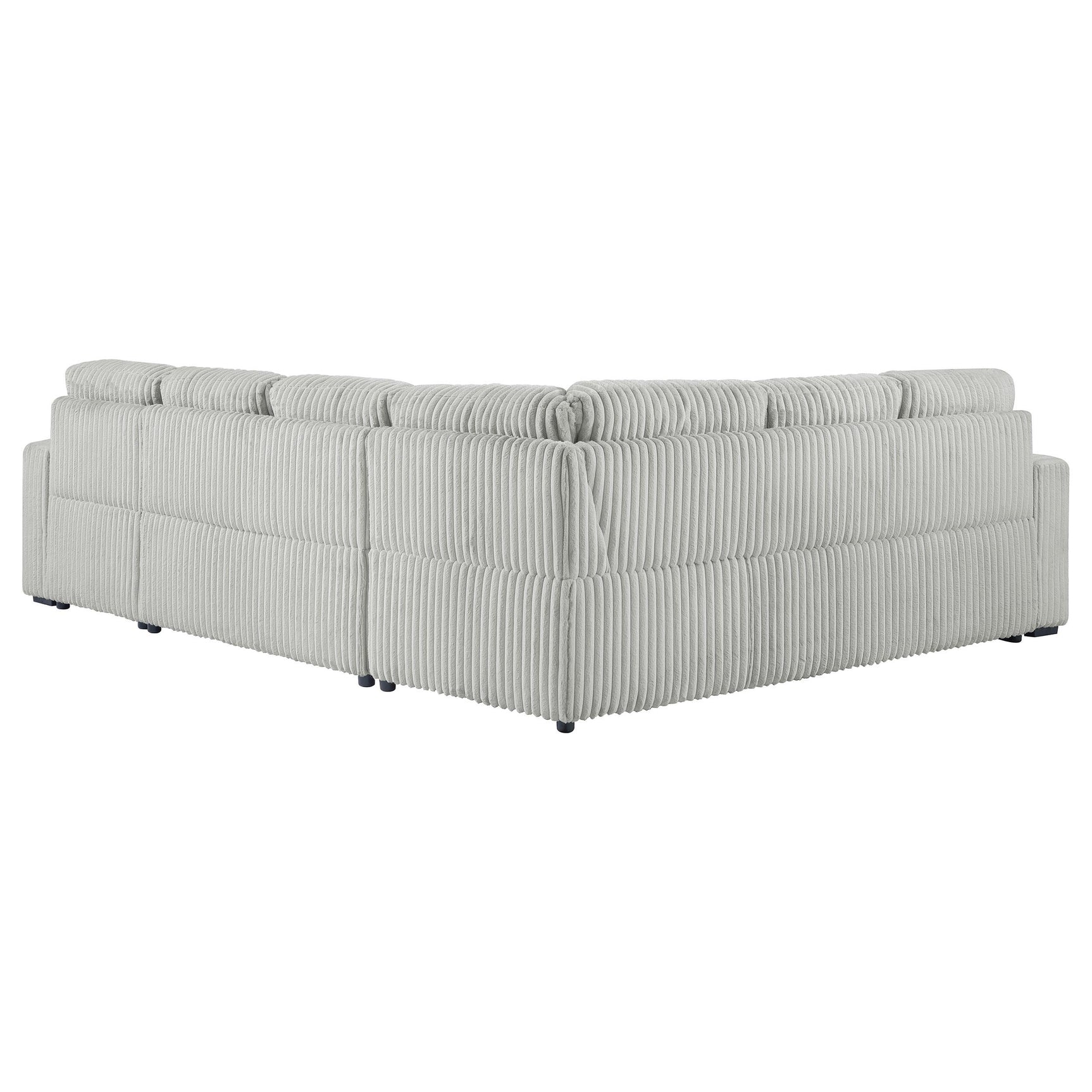 Devonshire grey sleeper sectional sofa with storage chaise