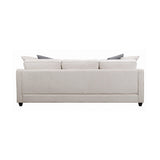 Room view showcasing Mcloughlin Cream Upholstered Sectional Sofa