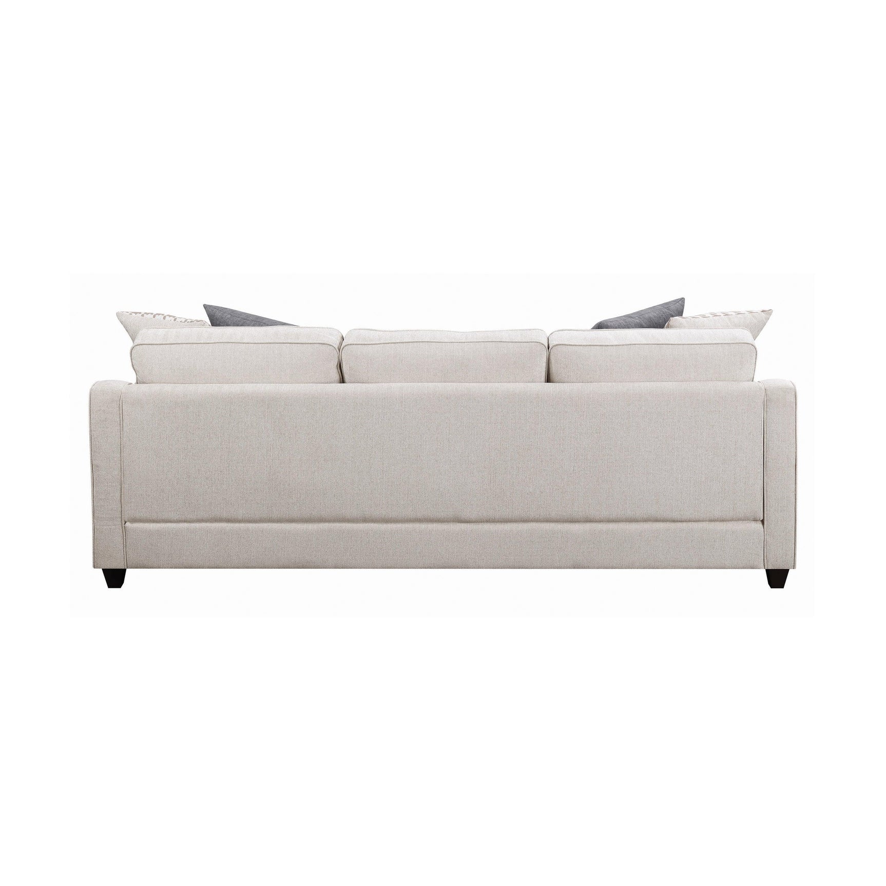 Room view showcasing Mcloughlin Cream Upholstered Sectional Sofa