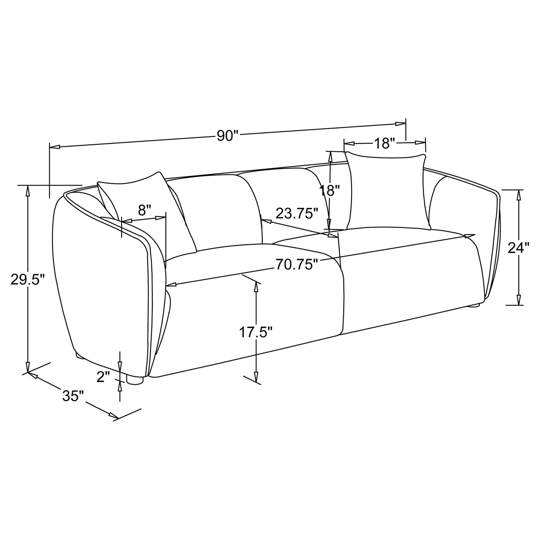 Aleisha 2-piece Chenille Upholstered Sofa Set Mustard Yellow