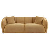 Aleisha Chenille Upholstered Sofa Mustard Yellow