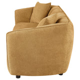 Aleisha Chenille Upholstered Sofa Mustard Yellow