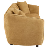 Aleisha Chenille Upholstered Sofa Mustard Yellow