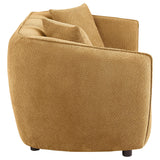 Loveseat showing entire profile from side
