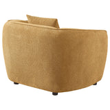 Back view of Aleisha chenille upholstered accent chair