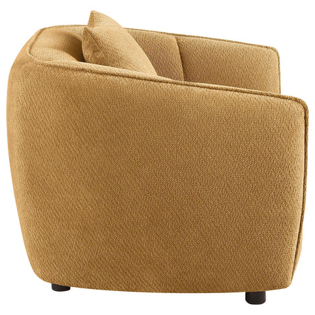 Comfortable rounded shelter arms of Aleisha chair