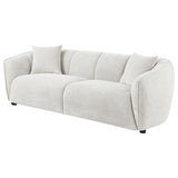 Aleisha Chenille Upholstered Sofa Ivory