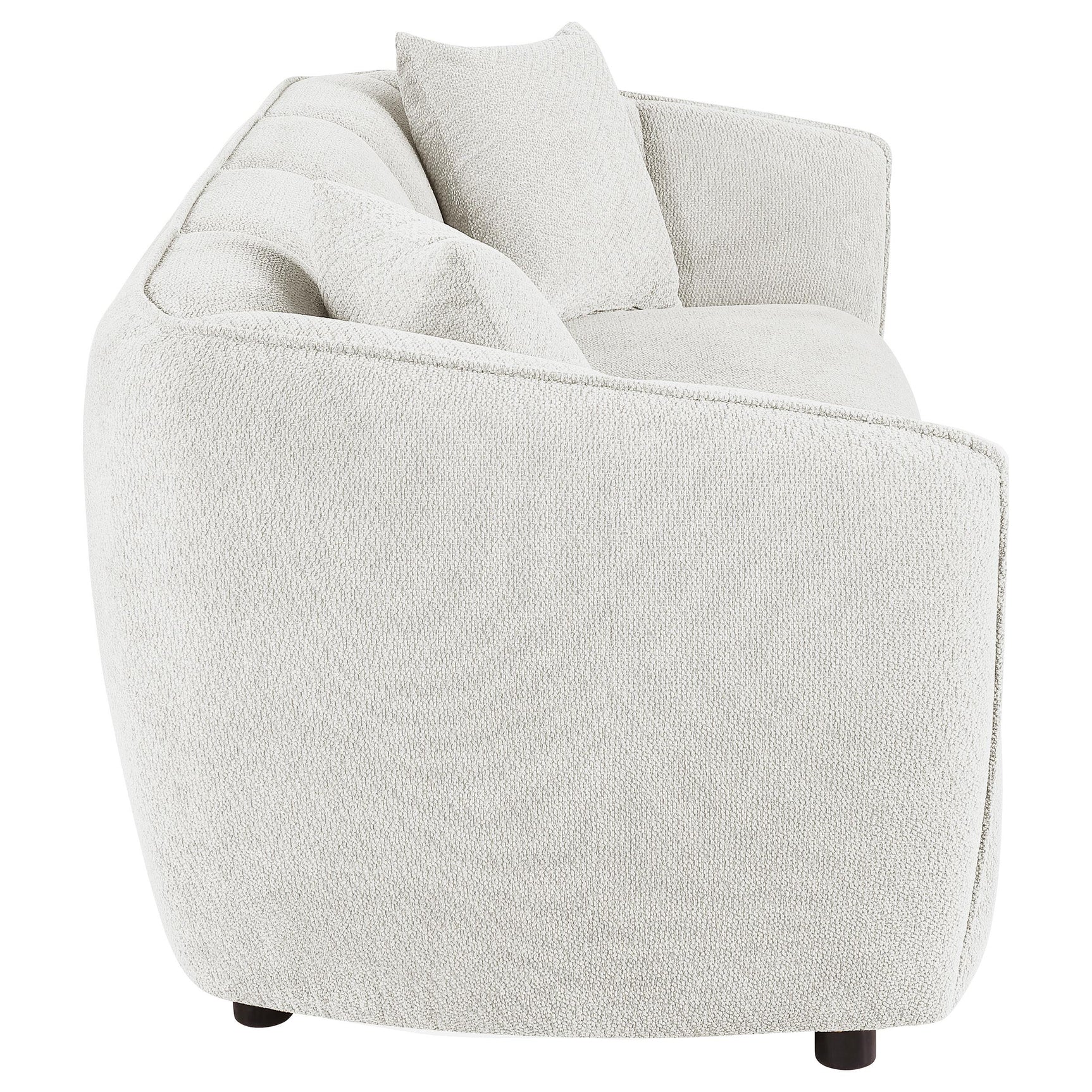 Aleisha Chenille Upholstered Sofa Ivory
