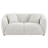 Aleisha Chenille Upholstered Loveseat Ivory
