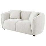 Aleisha Chenille Upholstered Loveseat Ivory