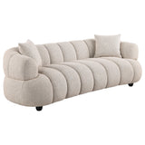 Whitney Contemporary Channel Tufted Boucle Upholstered Sofa