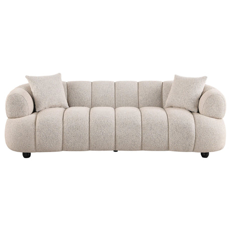 Whitney Contemporary Boucle Sofa side view