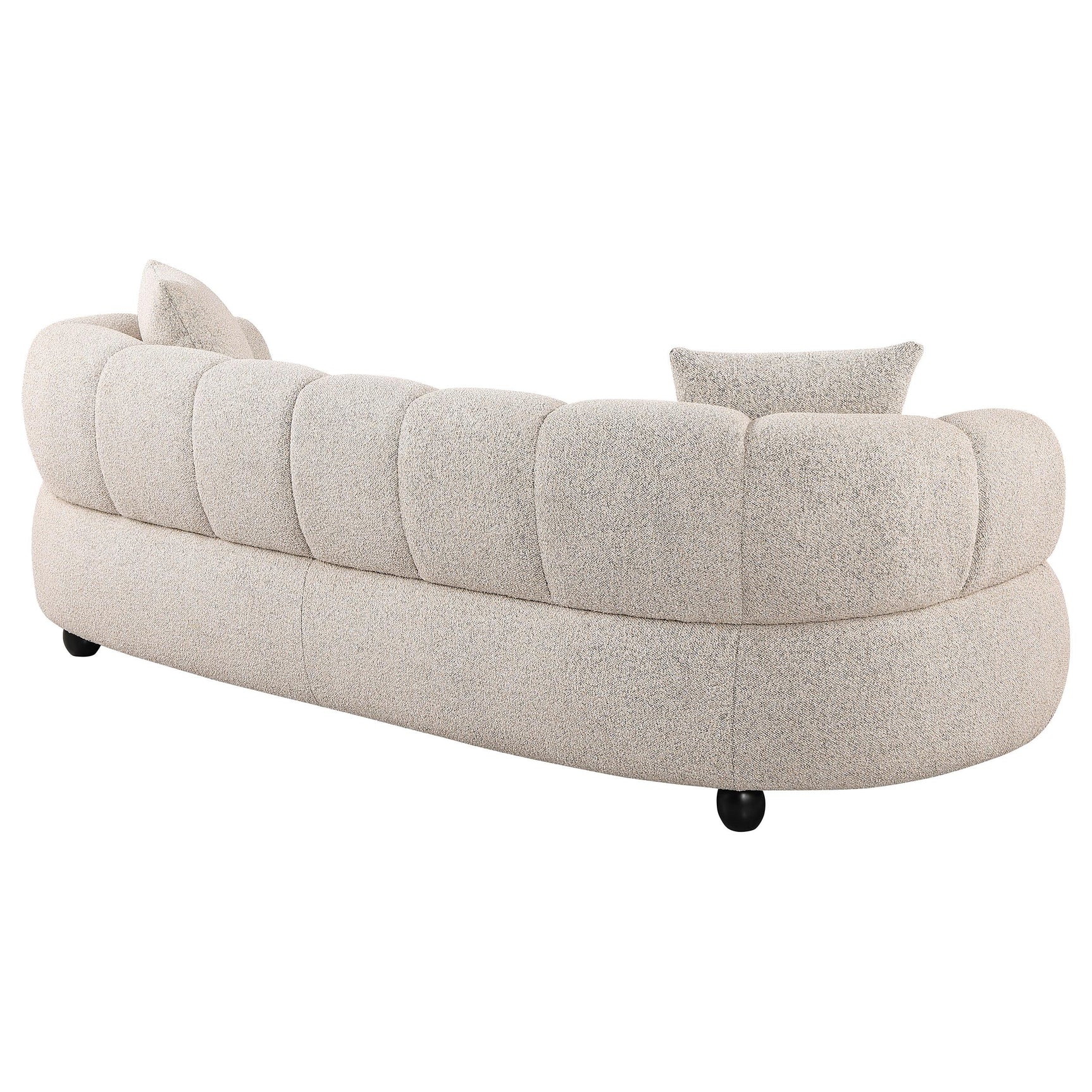 Whitney Contemporary Channel Tufted Boucle Upholstered Sofa