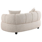 Whitney loveseat angled view with cushions