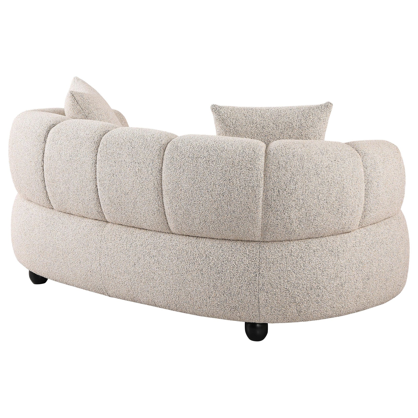 Whitney loveseat wooden leg detail
