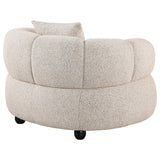 Whitney chair angled view with rounded arms
