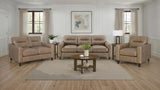 Scotland loveseat showing dimensions