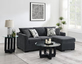 Storey sleeper sectional chaise sofa side angle