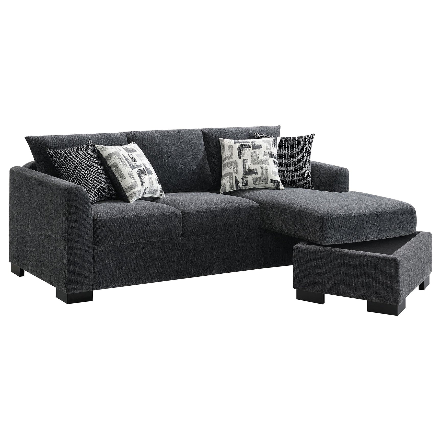 Chaise lounge portion of sectional sofa