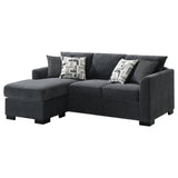 Sectional sofa backrest and armrest detail