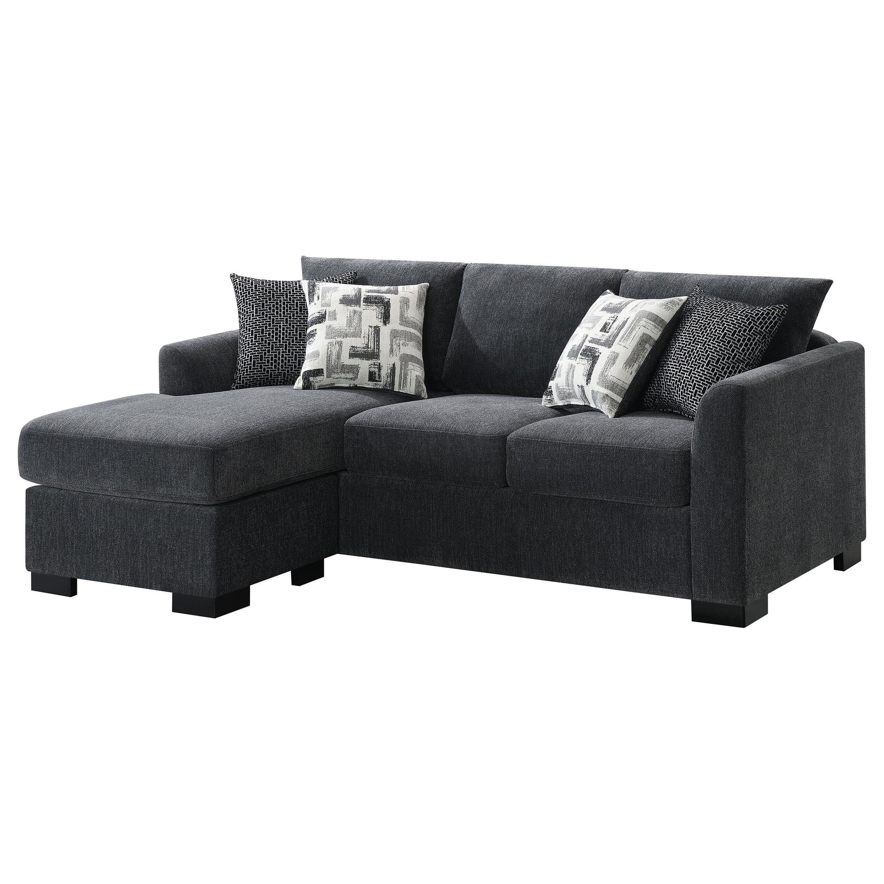 Sectional sofa backrest and armrest detail