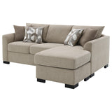 Storey Sleeper Sectional Sofa block feet