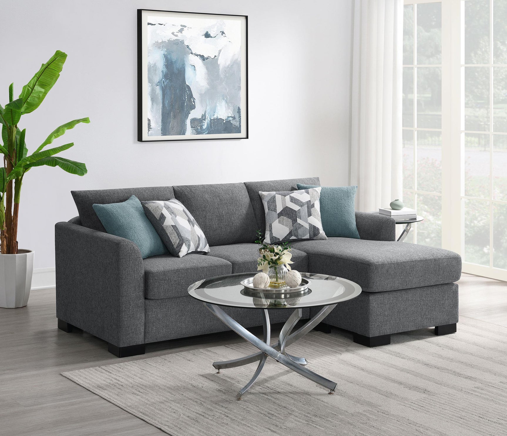 Storey Sleeper Sectional Sofa chaise side view