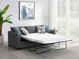 Storey Sleeper Sectional Sofa showing sleeper bed opened