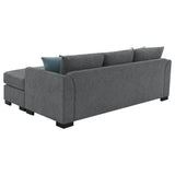 Overall corner view of Storey sectional sofa